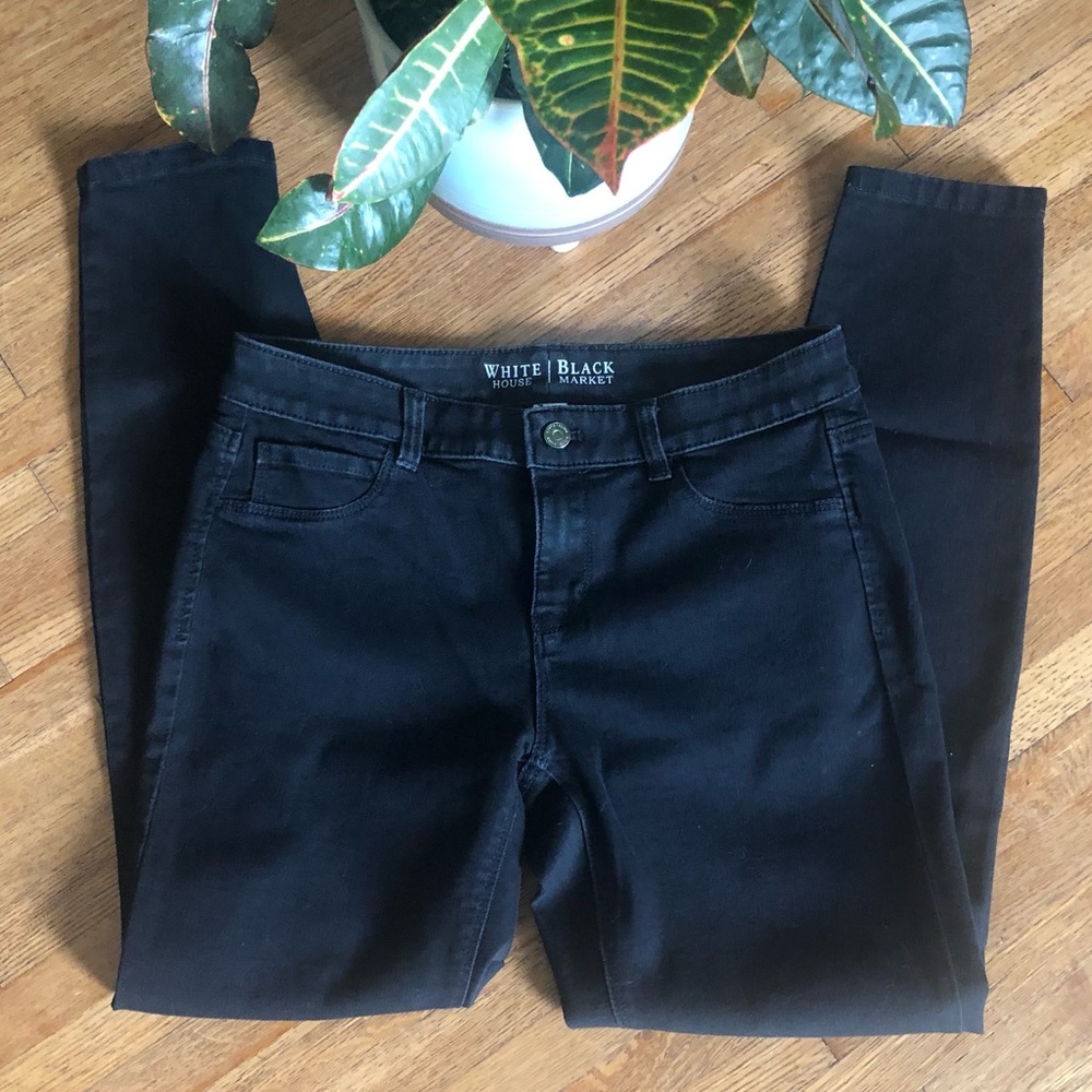 WHBM black skinny jeans